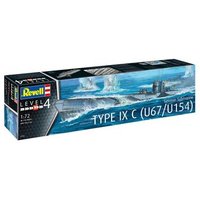 REVELL 05166 1:72 German Submarine Type IXC U67/U154 von Revell