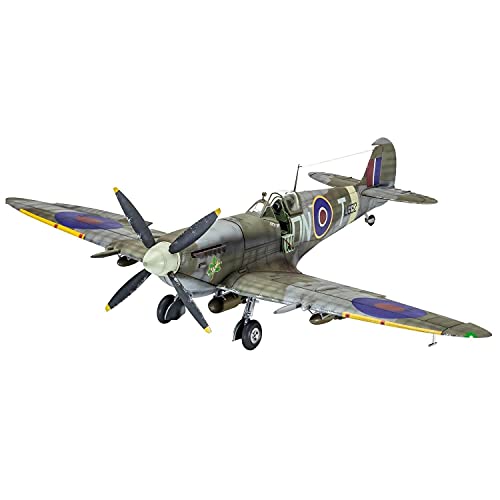 Revell 00457 Supermarine Spitfire Mk.IXc-Tech originalgetreuer Modellbausatz für Experten, mit elektronischen Komponenten, unlackiert von Revell