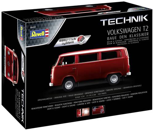 Revell 00459 Volkswagen T2 - Technik - Easy Click System Automodell Bausatz 1:24 von Revell