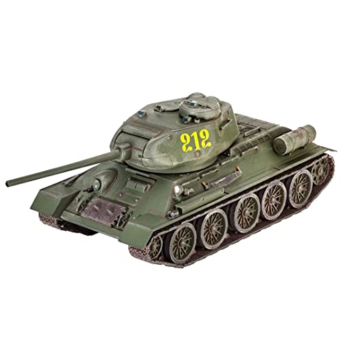 Revell Revell_03302 3302 12 Spielzeug Modellbausatz T-34/85 im Maßstab 1:72, Level 4, Non von Revell