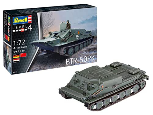 Revell 03313 BTR-50PK Malen originalgetreuer Modellbausatz für Fortgeschrittene, unlackiert von Revell