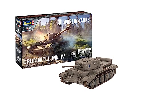 Revell Modellbausatz British Tank Cromwell I Offizielles World of Tanks Lizenzprodukt I Bonuscode für World of Tanks I Detailgetreue Nachbildung I für Panzer-Enthusiasten I Maßstab 1:72 von Revell