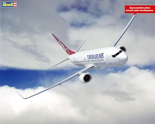 Revell 03772 Boeing 737-800 "Turkish Airlines Maßstab 1:144, ungebaut/unlackierter Plastikmodellbausatz von Revell