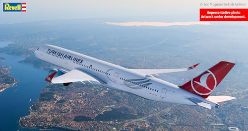 Revell 03773 Airbus A350-900 Turkish Airlines 1:144 ungebaut/unlackierter Plastikmodellbausatz von Revell