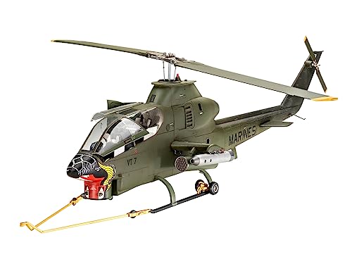 Revell Modellbausatz AH-1G Cobra I Erster Kampfhubschrauber Seiner Art I Detailgetreue Nachbildung im Maßstab 1:32 mit 226 Teilen I Perfekt für erfahrene Modellbauer und Einsteiger ab 13 Revell Modellbausatz AH-1G Cobra I Erster Kampfhubschrauber Seiner Art I Detailgetreue Nachbildung im Maßstab 1:32 mit 226 Teilen I Perfekt für erfahrene Modellbauer und Einsteiger ab 13 von Revell