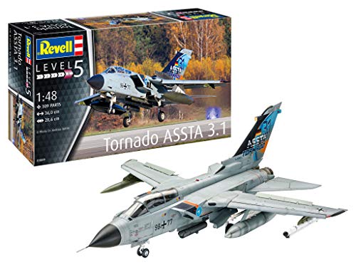 Revell 03849 Tornado ASSTA 3.1 originalgetreuer Modellbausatz für Experten, unlackiert, 1:48 von Revell