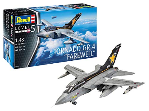 Revell Modellbausatz Eurofighter Typhoon - Detaillierter Modellbausatz mit beweglichen Canard-Flügeln - Realistischen Cockpit-Details und Super-Abziehbild für die Baron Spirit-Version von Revell