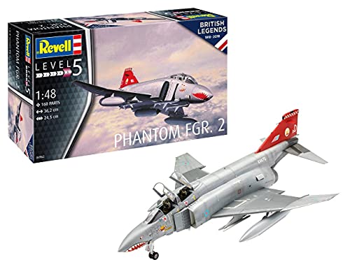 Revell 04962 British Legends: Phantom FGR.2 originalgetreuer Modellbausatz für Experten, Mehrfarbig, 1/48 von Revell