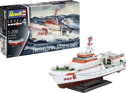 Revell 05812 Seenotkreuzer  Hermann Marwede  Schiffsmodell Bausatz 1:200 von Revell