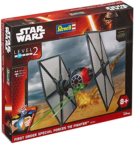 Revell 06693 Modellbausatz Star Wars Special Forces TIE Fighter im Maßstab 1:35, Level 2, originalgetreue Nachbildung mit vielen Details, Steckmechanismus, mit vorbemalten und vordekorierten Teilen von Revell