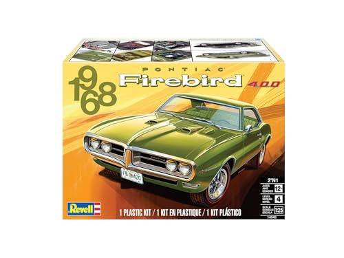 Revell Modellbau, Pontiac Firebird, Bausatz, Maßstab 1:24, 120 Teile, Bastelset ab 12 Jahren, Detailgetreues Modell, Klassisches Pony Car, Authentische Nachbildung von Revell