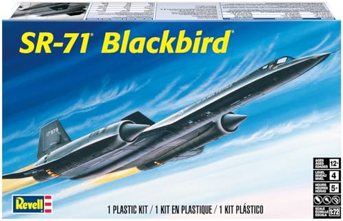 Revell 15810 SR-71A Blackbird detailgetreuer Modellbausatz, Flugzeugbausatz 1:72 von Revell