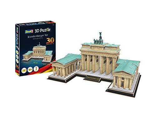Revell 3D Puzzle 00209 I Brandenburger Tor 30th Anniversary I 150 Teile I 2 Stunden Bauspaß für Kinder und Erwachsene I ab 10 Jahren I Berlins Wahrzeichen selber zusammenbauen von Revell