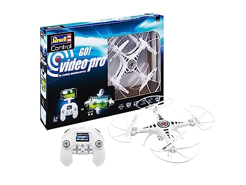 Revell Control 23818 Quadcopter GO VIDEO PRO ferngesteuerte Drohne, weiß von Revell