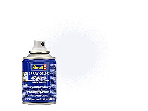 Revell Spraydose Weiß I Matt I 100-ml-Sprühdose I Ideal für Modellbauprojekte I Praktische Sprühfarbe für präzises Lackieren und kreative Gestaltung von Revell