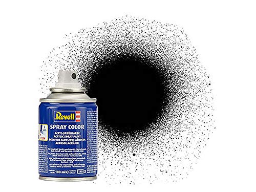 Revell Modellbausatz Spraydose Schwarz seidenmatt I Praktische 100-ml-Sprühdose I Ideal für präzise Farbaufträge auf Modellen und Modellen I Schnelltrocknend für effizientes Arbeiten Revell Modellbausatz Spraydose Schwarz seidenmatt I Praktische 100-ml-Sprühdose I Ideal für präzise Farbaufträge auf Modellen und Modellen I Schnelltrocknend für effizientes Arbeiten von Revell