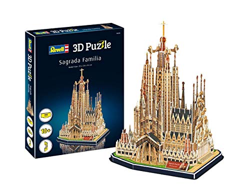 Revell 3D Puzzle 00206 I Basilika La Sagrada Familia I 194 Teile I 4 Stunden Bauspaß für Kinder und Erwachsene I ab 10 Jahren I Das meistbesuchte Wahrzeichen Spaniens selber zusammenbauen von Revell