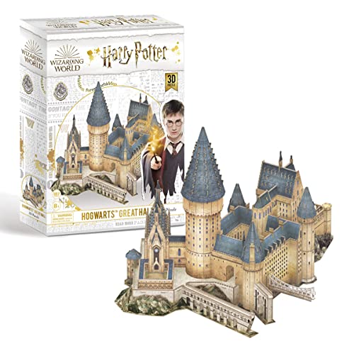 Revell 3D Puzzle 00300 I Harry Potter Hogwarts-Hall I 187 Teile I 4 Stunden Bauspaß für Kinder und Erwachsene I ab 8 Jahren I Die Schauplätze von Harry-Potter selber zusammen bauen von Revell