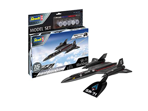 Revell 63652 1:110-Model Set SR-71 Blackbird Amsel Einfacher Steckbausatz für Einsteiger, unlackiert von Revell