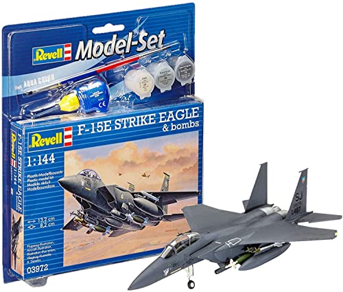 Revell 63972 12 Modellbausatz F-15E Strike Eagle & b im Maßstab 1:144, bunt von Revell