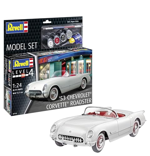 Revell 67718 1953 Chevrolet Corvette Roadster Amerikanische Modellbau, Mehrfarbig von Revell