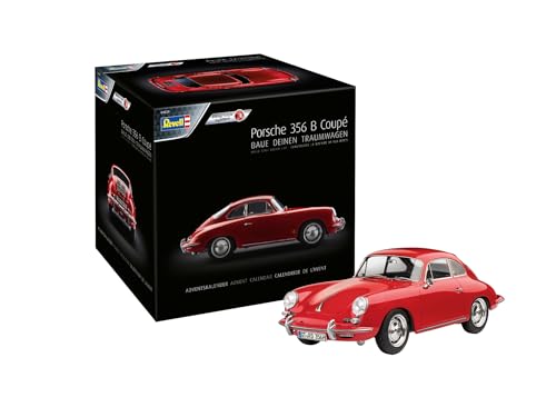 Revell Adventskalender, Porsche 356 B Coupé mit Easy-Click-System in 24 Tagen zum Modellauto, Adventskalender für Jungen, Mädchen & Erwachsene ab 10 Jahren, Geschenk zu Weihnachten von Revell