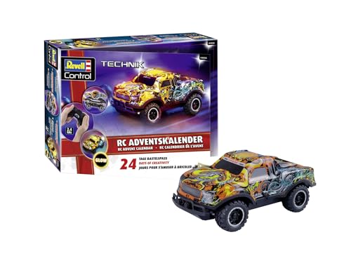 Revell Adventskalender RC Christmas Driver I Ferngesteuertes Auto I zum Basteln I RC Adventskalender für Jungen, Mädchen & Erwachsene ab 10 Jahren I Revell Adventskalender RC Christmas Driver I Ferngesteuertes Auto I zum Basteln I RC Adventskalender für Jungen, Mädchen & Erwachsene ab 10 Jahren I von Revell