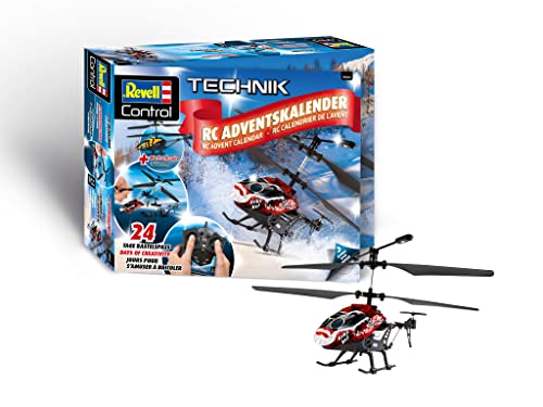 Revell Adventskalender RC Helicopter I Ferngesteuerter Hubschrauber I zum Basteln I RC Adventskalender für Jungen, Mädchen & Erwachsene ab 10 Jahren I Geschenk zu Weihnachten von Revell Control