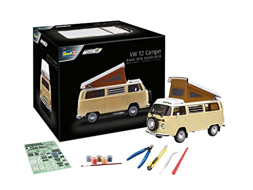 Revell Adventskalender VW T2 Camper easy-click I Adventskalender zum Basteln I Auto Adventskalender I I Adventskalender für Jungen, Mädchen & Erwachsene ab 10 Jahren I Geschenk zu Weihnachten von Revell