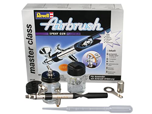 Revell Airbrush I Master Class Spritzpistole I Flexible Anwendung für detailreiche Modellarbeiten I Präzise und hochwertige Farbspritztechnik I Ideal für fortgeschrittene Modellbauer von Revell