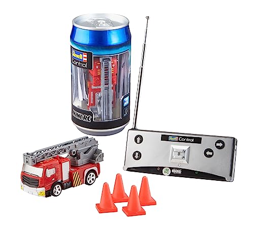 Revell Control Mini RC Fire Truck I Maßstab 1:43 I Perfekt für Kinder ab 8 Jahren I Realistisches Design und Detailgenauigkeit I Geeignet für den Innen- und Außenbereich I Mit offizieller Lizenz von Revell Control