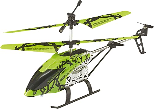 Revell Control Helicopter Glowee 2.0, LEDs für spektakuläre Lichteffekte, Koaxial-Rotorsystem mit Gyro, 3CH-GHz-Fernsteuerung, Inklusive USB-Ladegerät und Ersatzrotorset von Revell