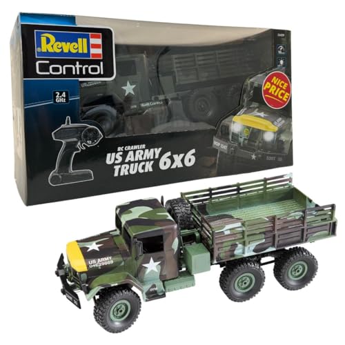 Revell Control 24439 RC Crawler US Army Truck Leaf ferngesteuertes Auto, Camouflage von Revell