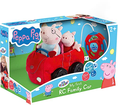 Revell Control Auto Peppa Pig ferngesteuert I Plüschauto mit Funksteuerung I Für Kinder ab 3 Jahren I Mit blinkenden Lichtern und 3 Geschwindigkeitseinstellungen I Hand-Augen-Koordination verbessern von Revell