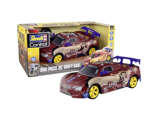 Revell Control Itasha Drift Car I Anime RC Car One Piece I Driftfunktion I Mit LED Unterbodenbeleuchtung I Robust und Wiederstandsfähig I Glatte Driftreifen von Revell