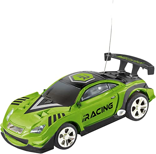 Revell Control Mini RC Car Racer I I Maßstab 1:43 I Ideal für Kinder und Rennbegeisterte I Zwei Betriebsfrequenzen für packende Rennen I Geeignet für Innen- und Außenbereiche, Grüner von Revell Control