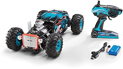 Revell Control Muscle Racer I Ferngesteuertes RC Fahrzeug I Für Kinder und Erwachsene ab 8 Jahren I Mit wiederaufladbarer Batterie I 2,4-GHz-Fernsteuerung I Bis zu 25 km/h Höchstgeschwindigkeit von Revell