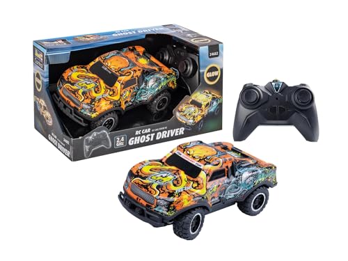 Revell Control, RC Ghost Driver (Orange), Maßstab 1:22, Ab 6 Jahren, Kompakt und leicht, Einfache Bedienung, Ideal für Kinder, Funkfrequenz: GHz von Revell Control