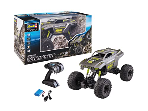 Revell Control RC Crawler Rock Monster I Maßstab 1:14 I Beeindruckende Offroad-Leistung I AWD I Lange Fahrzeiten I Perfekt für spannende Abenteuer für Anfänger und Fortgeschrittene I Ferngesteuert RC von Revell Control