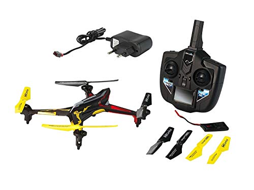 Revell Control RC Quadrocopter, ferngesteuert mit 2,4 GHz Fernsteuerung, 780 mAh Akku, schnell und wendig, Geschwindigkeisstufen und Flip-Funktion, Headless, LED-Beleuchtung, robust, QUADROTOX 23913 von Revell Control