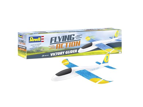 Revell Victory Glider I Styropor Fluggleiter I Einfacher Zusammenbau ohne Kleber I Robustes Material für Innen- und Außeneinsatz I Handstart für schnellen Flugspaß von Revell