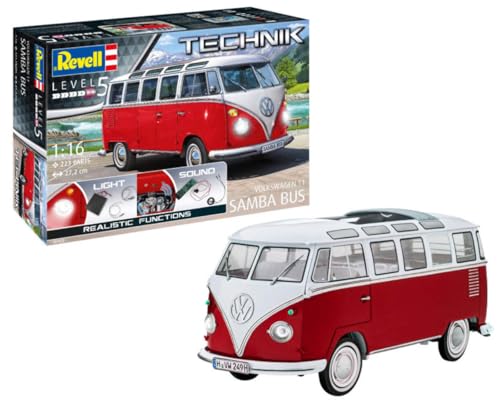 Revell MONTAGEKIT KOMPATIBEL MIT VW T1 Samba Bus Technik KIT 1:16 RV00455 von Revell