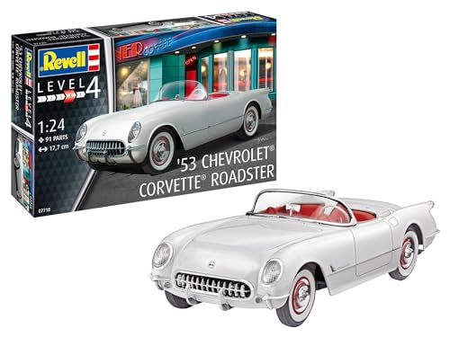 Revell 07718 1953 Corvette Roadster Automodell Bausatz 1:24 von Revell