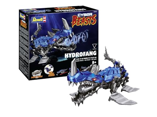 Revell Modellbau, CyberBeasts HydroFang, Bausatz, Maßstab 1:48, 80 Teile, Bastelset ab 10 Jahren, Detailgetreues Modell, Fantasiefigur, Authentische Nachbildung von Revell