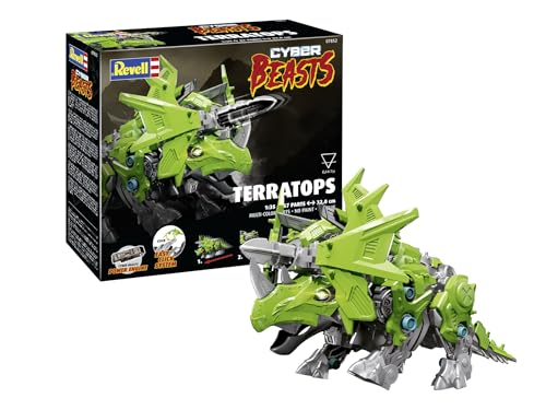 Revell Modellbau, CyberBeasts TerraTops, Bausatz, Maßstab 1:48, 80 Teile, Bastelset ab 10 Jahren, Detailgetreues Modell, Fantasiefigur, Authentische Nachbildung von Revell