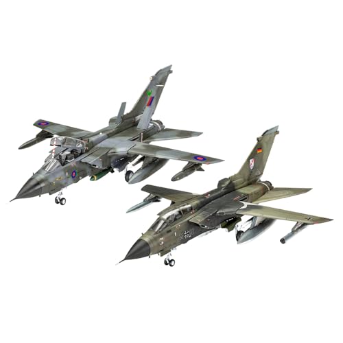 Revell Modellbau I Model Set 50th Anniversary Tornado I Bausatz I Maßstab 1:72 I 310 Teile I Bastelset ab 12 Jahren I Detailgetreues Modell I Militärflugzeug I Authentische Nachbildung von Revell