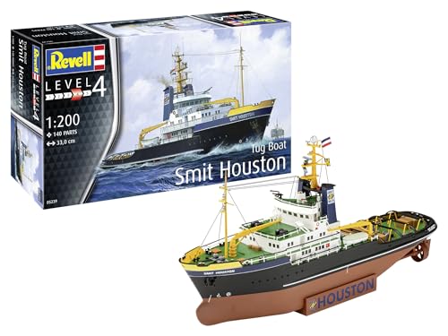 Revell Modellbau, Smit Houston, EIN Meisterwerk im Maßstab 1:200, 140 Teile, Bastelset ab 12 Jahren, Detailgetreues Schiffs Modell, Authentische Nachbildung Revell Modellbau, Smit Houston, EIN Meisterwerk im Maßstab 1:200, 140 Teile, Bastelset ab 12 Jahren, Detailgetreues Schiffs Modell, Authentische Nachbildung von Revell