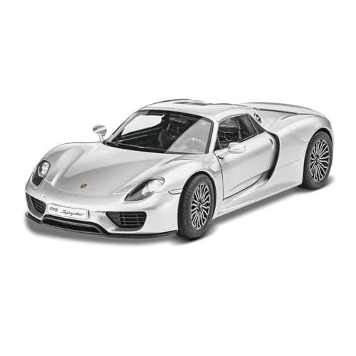 Revell Modellbausatz Auto 1:24 - Porsche 918 Spyder im Maßstab 1:24, Level 4, originalgetreue Nachbildung mit vielen Details, , Model Set mit Basiszubehör, 67026 von Revell