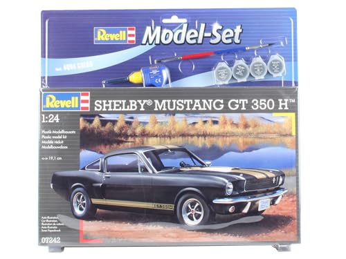 Revell Modellbausatz Auto 1:24 - Shelby Mustang GT 350 H im Maßstab 1:24, Level 4, originalgetreue Nachbildung mit vielen Details, , Model Set mit Basiszubehör, 67242 von Revell