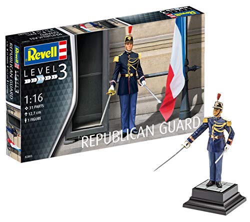 Revell Modellbausatz Figuren 1:16 - Französische Garde Républicaine / French Republican Guard im Maßstab 1:16, Level 3, originalgetreue Nachbildung mit vielen Details, 02803 von Revell